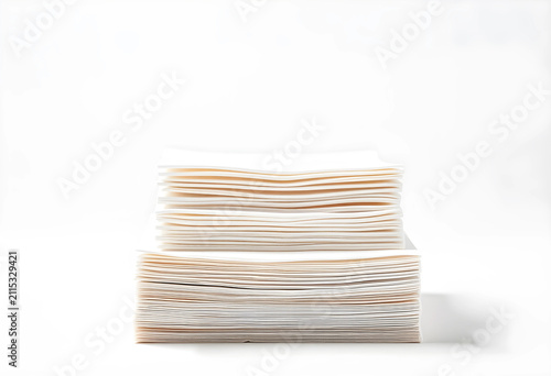 Stack of clean white paper ...