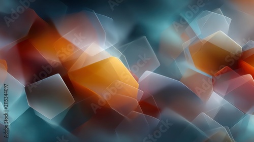 modern abstract polygon layers, subtle texture, business and technology backdrop 