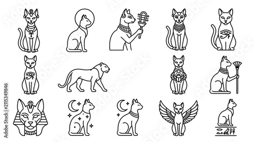 Ancient Egyptian Cat Icons: Bastet, Mythology, Symbols