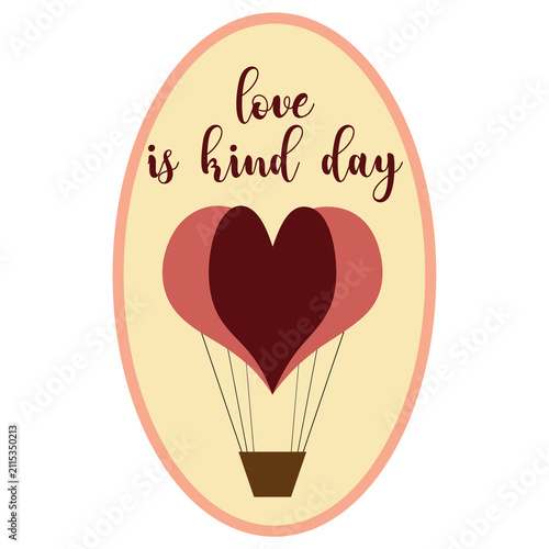 Love is Kind Day oval sticker