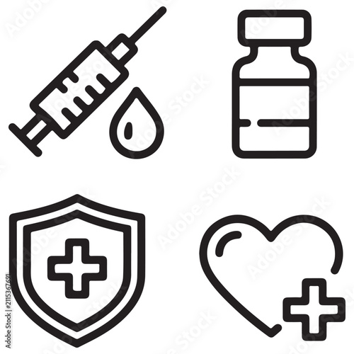Black and white for medical healthcare and pharmacy