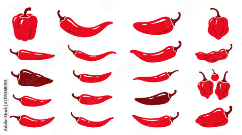 Foto Collection of Red Chili Peppers Variety