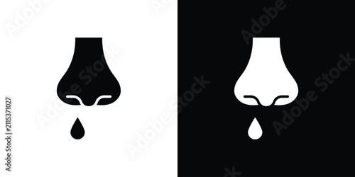 Foto Runny nose icon simple artwork collection