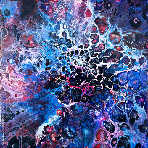 宇宙と銀河の流体アート抽象背景素材