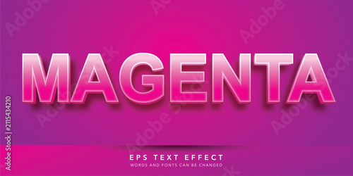 pink magenta editable text effect