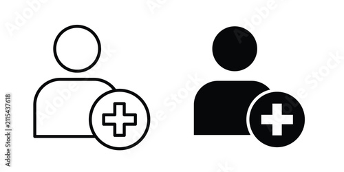 Patient icon flat clipart pack