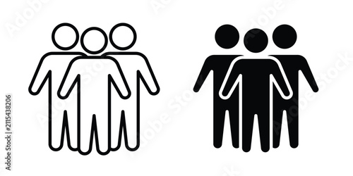staff icon flat clipart pack