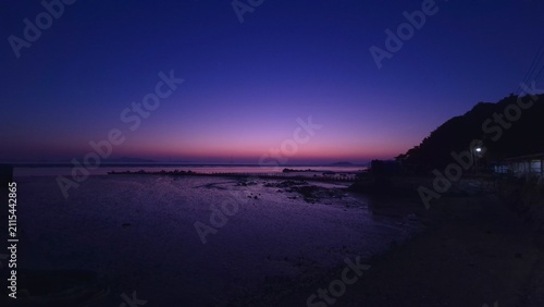 Photography sunset over the sea