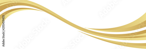 Golden Ribbon Corner Border with Minimalist Style