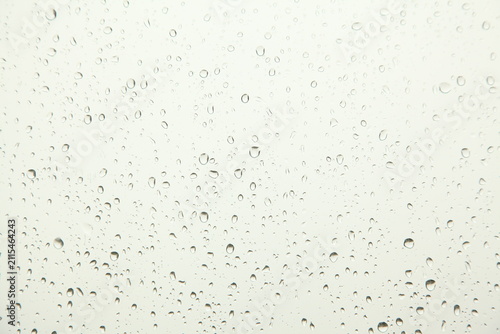 Rain Drops on Window Glass Background
