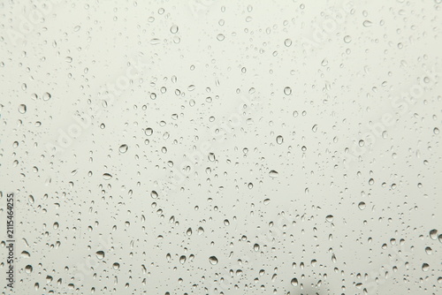 Rain Drops on Window Glass Background
