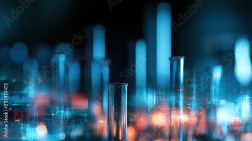 Innovation technology transformation digital disruption creative thinking research development competitive advantage copy space futuristic theme futuristic Fusion smart laboratory backdrop. 