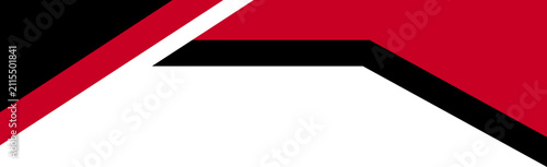 red stripes on black footer