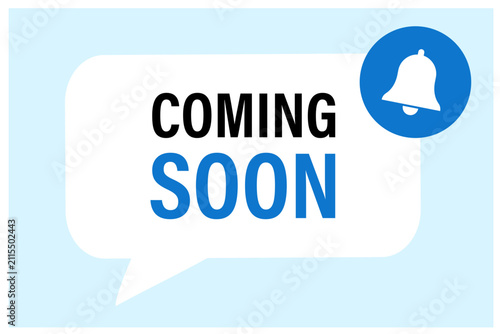 Coming soon banner with megaphone notification. Reminder for coming soon

Keywords language: English

Keywords: new, update, new update, reminder, attention, button, buttons, color,
