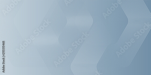 Abstract hexagon lines on gray background. Geometric stripe line art design modern
