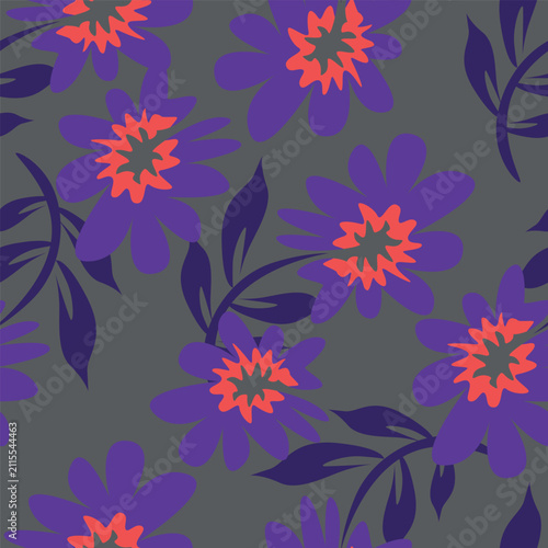 seamless pattern with flowers