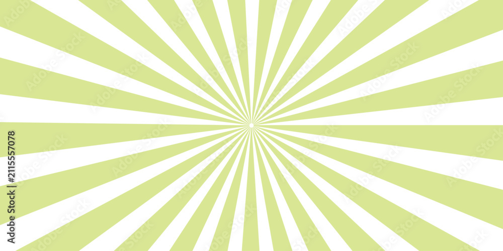 Fototapeta premium Green Sunburst Background