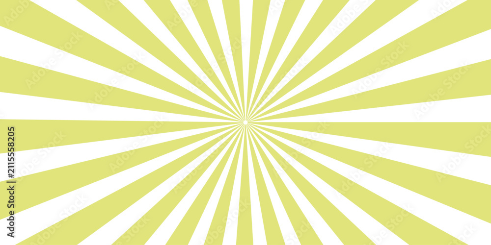 Fototapeta premium A vibrant yellow sunburst pattern creates a dynamic and energetic visual effect, ideal for graphic design and backgrounds
