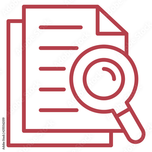 Obraz na płótnie Doc Search Icon Element For Design