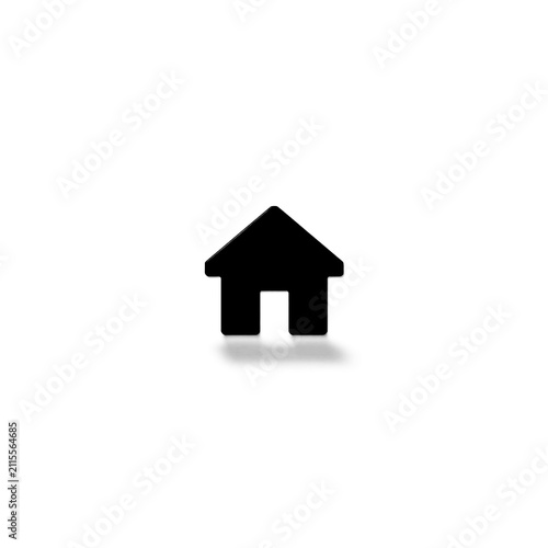 Modern Home Icon Vector – Clean Minimal House Symbol for UI and App Design