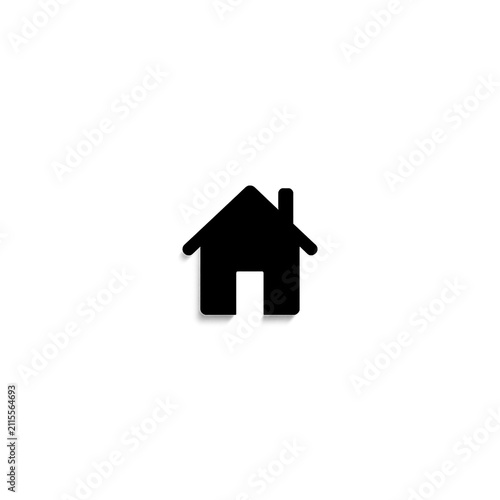 Modern Home Icon Vector – Clean Minimal House Symbol for UI and App Design