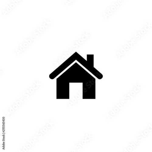 Modern Home Icon Vector – Clean Minimal House Symbol for UI and App Design