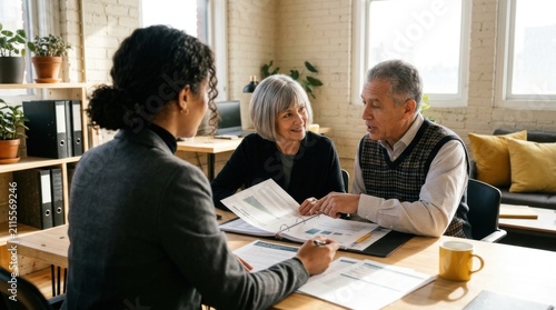 Financial Consultation Meeting With Diverse Professionals