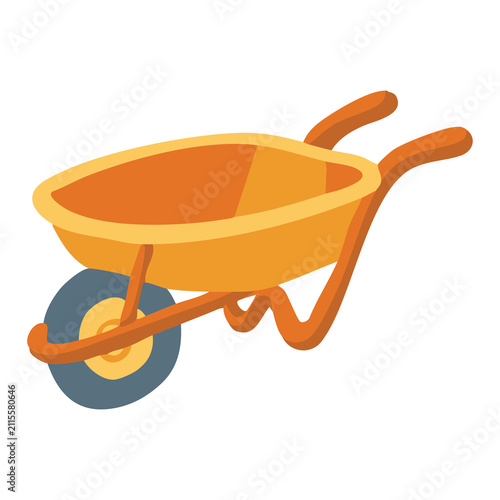 Fotografie Garden Wheelbarrow Illustration