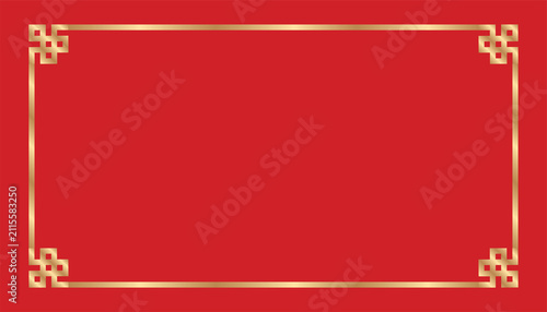 Red background with gold Chinese-style border accents.