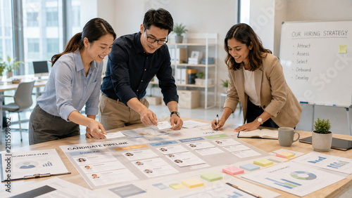 HR professionals planning a talent pipeline