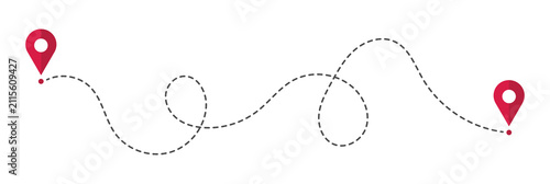 Quadro su tela Route icon