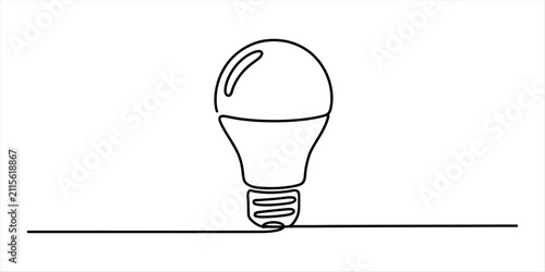 Obraz na płótnie A single continuous line drawing of a human figure holding up the planet earth g