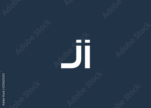 Modern JI Monogram Logo Design. Clean geometric typography conveys professionalism and modern simplicity.