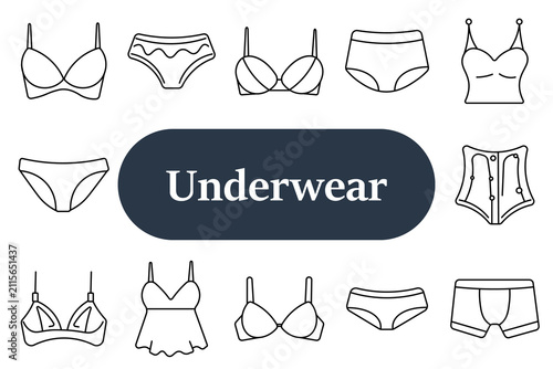 Fotografie Underwear set icon