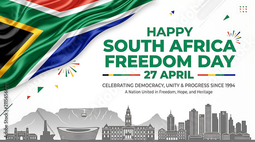 South Africa Freedom Day Celebration Graphic Design