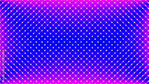 Geometric dots pattern with purple and blue gradient background