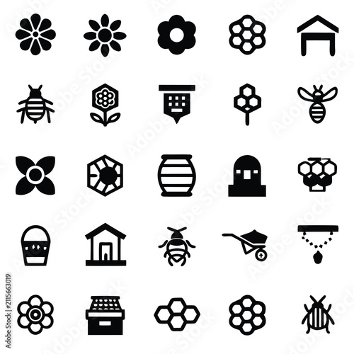 Smart Beekeeping Technology Line Icon Set Editable Stroke Vector Illustration