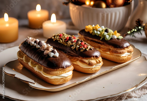 Three gourmet chocolate ecl...
