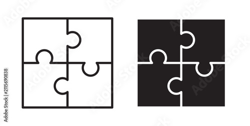 Puzzle icon for website, apps and UI.