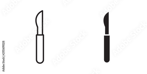 Cuadro en lienzo Scalpel icon for website, apps and UI.