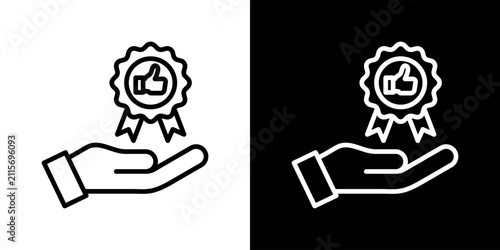 Foto Credibility Icon Set Multiple Style Collection