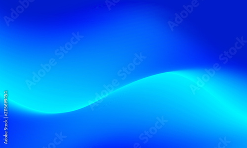 Minimal abstract neon blue gradient background with sharp glowing horizon line for tech template graphic design