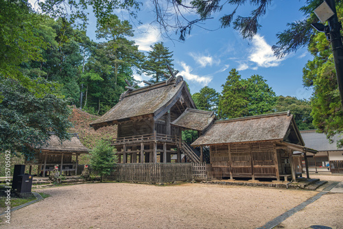 島根 神魂神社 拝殿と本殿