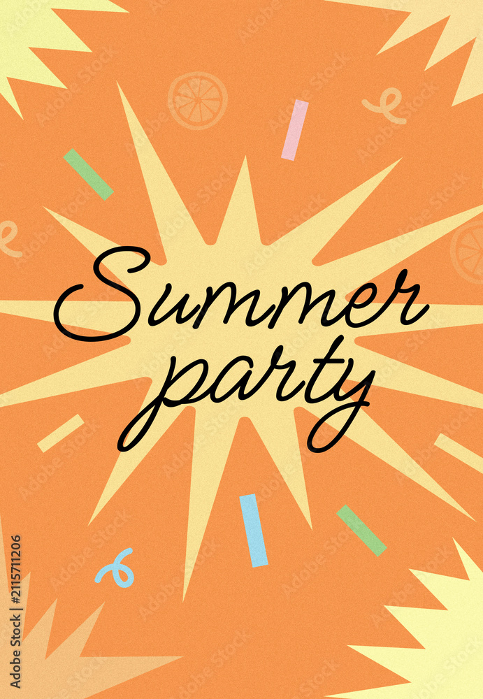 Obraz premium Celebration for birthday party with decorations and fun activities in summer