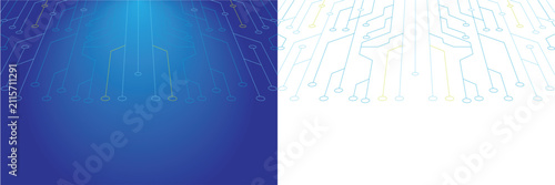 Abstract digital circuit board network lines backgrounds with blue with white suitable technology