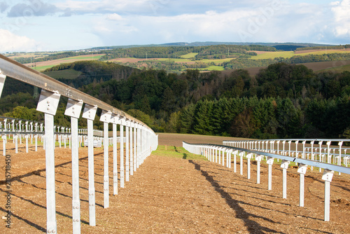 Foto Solar panel station expansion, efficiency renewable sustainable energy construct