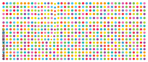 Colorful polka dot pattern background