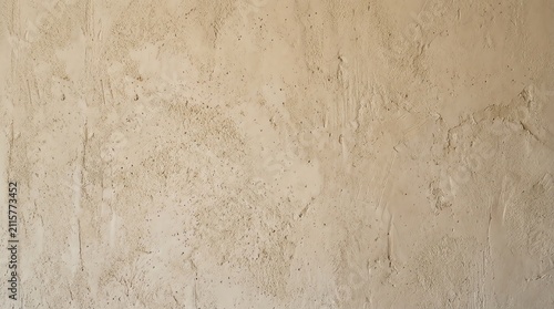 Beige Plaster Wall Texture in Neutral Tones Suitable for Interior Design Background