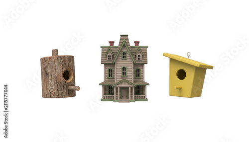 Collection of Decorative Birdhouses for Garden and Backyard