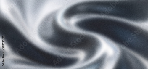 Abstract silver chrome blurred noise metallic wave background illustration